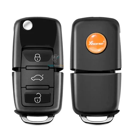 Venta llave tipo navaja Xhorse XKB520EN diseño Volkswagen B5 3 botones precio por mayor insumos